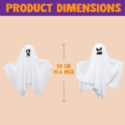6pcs Cute Hanging Ghost Decoration 19in -Spirit Halloween Shop 6 PcsWhite Ghost Mixed 3 19in 6 result 600x600 1