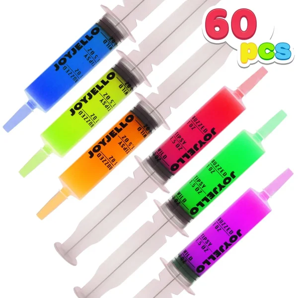 60Pcs 2 Oz Halloween Jello Shot Syringe 4 60Pcs 2 Oz Halloween Jello Shot Syringe - Image 2