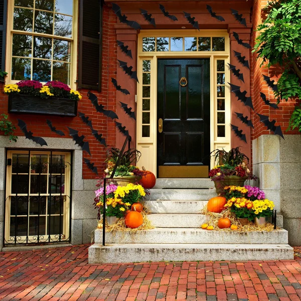 60pcs Halloween Bat Wall Decorations 3 60pcs Halloween Bat Wall Decorations