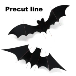 60pcs Halloween Bat Wall Decorations 11 60pcs Halloween Bat Wall Decorations -Spirit Halloween Shop 60Pcs Bat Stickers 4 result 600x600 1
