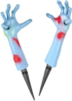 Zombie Hands With Lawn Stakes -Spirit Halloween Shop 612hj8 ACTL. AC SL1500 600x833 1