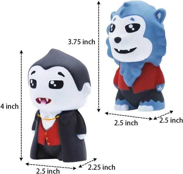 6Pcs Themed Squishy Toys For Halloween 7 6Pcs Themed Squishy Toys For Halloween - Image 5