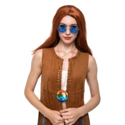 6Pcs Hippie Glasses And PEACE Necklaces -Spirit Halloween Shop 6Pcs Hippie Glasses and PEACE Necklaces 4 result 600x600 1