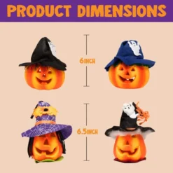 6Pcs Light Up Halloween Jack O Lantern Decoration 13 6Pcs Light Up Halloween Jack O Lantern Decoration -Spirit Halloween Shop 6Pcs Light Up Halloween Jack o Lantern Decoration 9 600x600 1