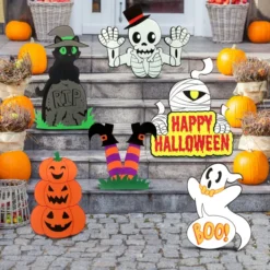 6Pcs Yard Sign With Typical Characters -Spirit Halloween Shop 6Pcs Yard Sign with typical Characters 5 result 600x600 1