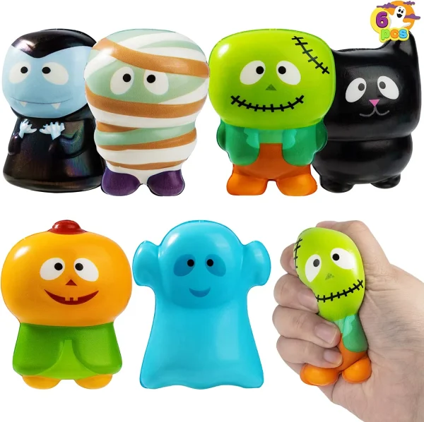 6Pcs Halloween Character Slow Rising Toys 4 6Pcs Halloween Character Slow Rising Toys - Image 2