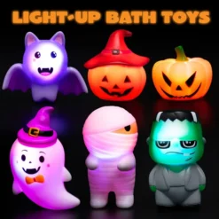 6pcs Halloween LED Light Up Bath Toys For Toddlers -Spirit Halloween Shop 6pcs Halloween LED Light up Bath Toys for Toddlers 4 result 600x600 1