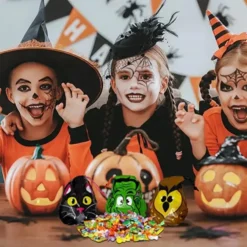 72pcs Goody Drawstring Halloween Bags -Spirit Halloween Shop 7.75 Halloween Drawstring Goody Bags 72 Pcs 3 600x600 1