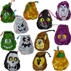 72pcs Goody Drawstring Halloween Bags