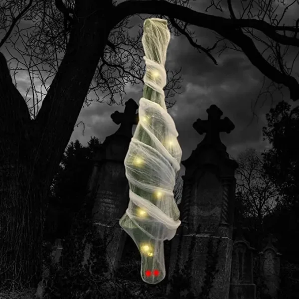 LED Mummy Cocoon Corpse Halloween Decoration 71in 3 LED Mummy Cocoon Corpse Halloween Decoration 71in