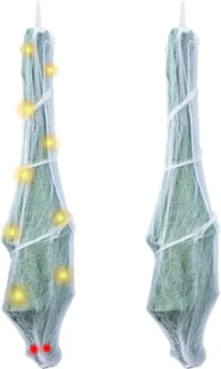 LED Mummy Cocoon Corpse Halloween Decoration 71in 12 LED Mummy Cocoon Corpse Halloween Decoration 71in -Spirit Halloween Shop 71 Lighted Up Mummy Cocoon 6 600x998 1