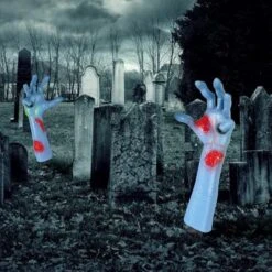 Zombie Hands With Lawn Stakes -Spirit Halloween Shop 715WbPksPuL. AC SL1500 600x600 1
