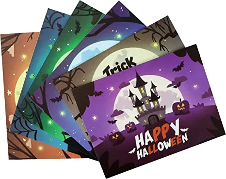 72Pcs Halloween Greeting Cards With Envelopes 4 72Pcs Halloween Greeting Cards With Envelopes - Image 2