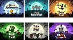 72Pcs Halloween Greeting Cards With Envelopes 10 72Pcs Halloween Greeting Cards With Envelopes -Spirit Halloween Shop 72Pcs Halloween Greeting Cards with Envelopes 2 1