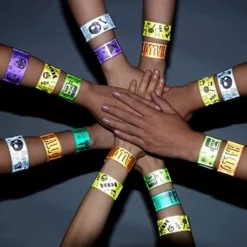 72Pcs Halloween Reflective Slap Bracelets -Spirit Halloween Shop 72Pcs Halloween Reflective Slap Bracelets 1 600x600 1