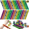 72Pcs Halloween Reflective Slap Bracelets