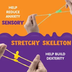 72pcs Halloween Stretchy Skeleton Toy -Spirit Halloween Shop 72Pcs Halloween Stretchy Skeletons Glow In The Dark 3 result 600x600 1