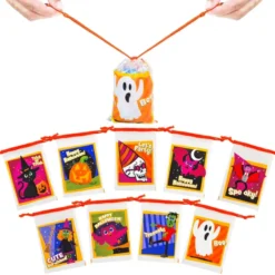 72Pcs Halloween Transparent Drawstring Treat Bags 10 72Pcs Halloween Transparent Drawstring Treat Bags -Spirit Halloween Shop 72Pcs Halloween Transparent Drawstring Treat Bags 3 result 600x600 1