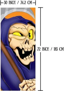 3d Design Reaper Door Cover 30in X 72in -Spirit Halloween Shop 72 e7d666fb 2f6b 4bad 85c2 4e7d79773f91 600x850 1