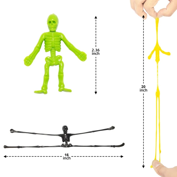 72pcs Halloween Stretchy Skeleton Relief Toys 8 72pcs Halloween Stretchy Skeleton Relief Toys - Image 6