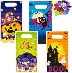 72pcs Halloween Trick Or Treat Bags 6 Designs