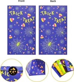 48pcs Paper Halloween Treat Bags In 8 Designs 11 48pcs Paper Halloween Treat Bags In 8 Designs -Spirit Halloween Shop 8 Designs Paper Treat bags 48 Pcs 3 600x662 1