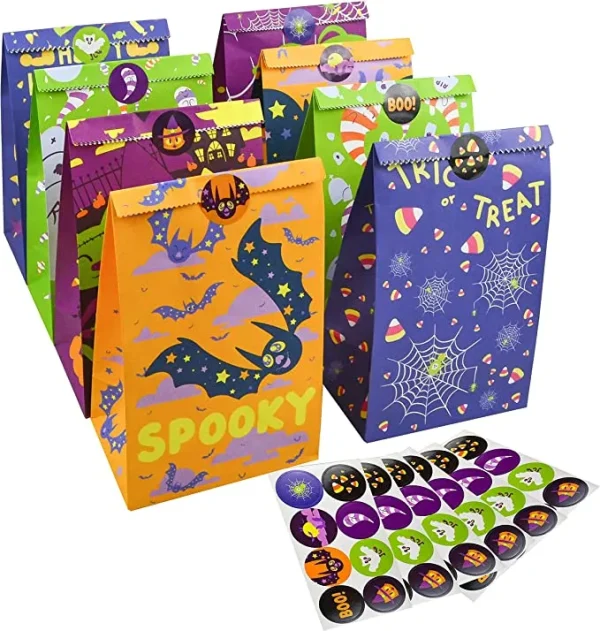 48pcs Paper Halloween Treat Bags In 8 Designs 7 48pcs Paper Halloween Treat Bags In 8 Designs - Image 5