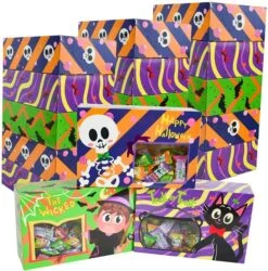 24Pcs Treat Boxes With Clear Window -Spirit Halloween Shop 814YBYIv51L. AC SL1500 600x608 1