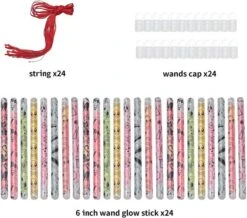 24Pcs Halloween Glow Stick Hanging Wands -Spirit Halloween Shop 814wz9c28jL. AC SL1500 600x530 1
