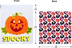 150 Pcs Halloween Square Double Sided Cellophane Candy Treat Bag 13 150 Pcs Halloween Square Double Sided Cellophane Candy Treat Bag -Spirit Halloween Shop 81GdQRE450L. AC SL1500 600x406 1