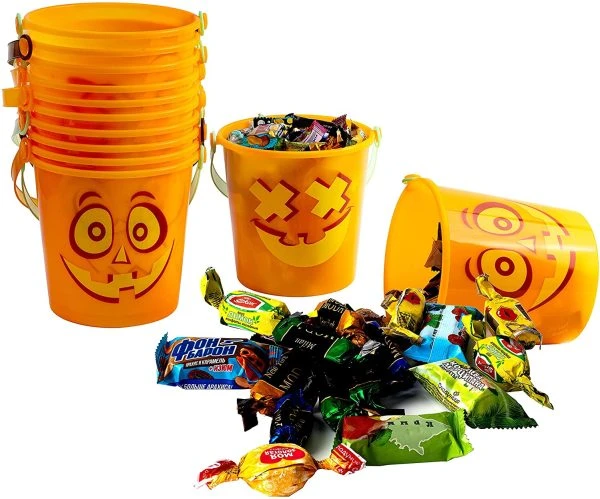 12Pcs Pumpkin Face Bucket Set 5 12Pcs Pumpkin Face Bucket Set - Image 3