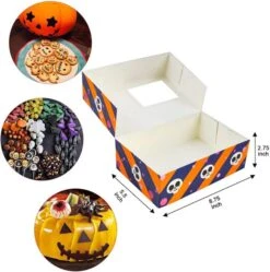 24Pcs Treat Boxes With Clear Window -Spirit Halloween Shop 81OsUI3Bt9L. AC SL1500 600x605 1