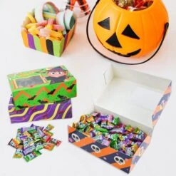 24Pcs Treat Boxes With Clear Window -Spirit Halloween Shop 81eVL6ksNvL. AC SL1500 600x600 1