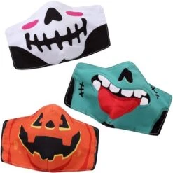6pcs Halloween Funny Reusable Cloth Masks -Spirit Halloween Shop 81efF2Nv1mL. AC SL1500 600x600 1