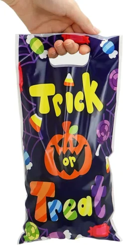 90pcs Plastic Halloween Treat Bags -Spirit Halloween Shop 9 Character Designs Plastic Treat Bags 90 pcs 5 600x1196 1