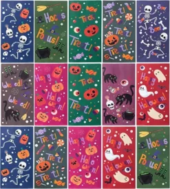 72pcs Halloween Candy Paper Bags -Spirit Halloween Shop 9 Design Trick or Treat Bags 72 Pcs 5 600x665 1