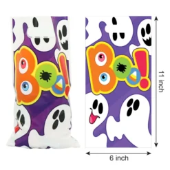 90pcs Plastic Halloween Treat Bags -Spirit Halloween Shop 90Pcs 9 Character Designs Plastic Treat Bags result 600x600 1