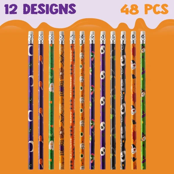 96 Pcs Halloween Pencil And Ruler Set 6 96 Pcs Halloween Pencil And Ruler Set - Image 4