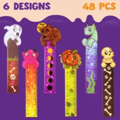 96 Pcs Halloween Pencil And Ruler Set 12 96 Pcs Halloween Pencil And Ruler Set -Spirit Halloween Shop 96 Pcs Halloween Pencil and Ruler Set 4 result 600x600 1