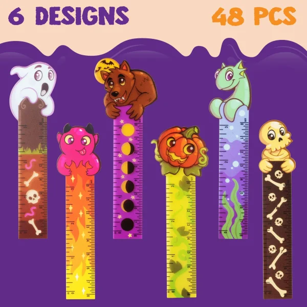96 Pcs Halloween Pencil And Ruler Set 7 96 Pcs Halloween Pencil And Ruler Set - Image 5