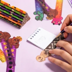 96 Pcs Halloween Pencil And Ruler Set