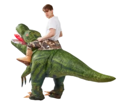 Adult Green Digital Printing T-Rex Inflatable Ride-on Costume -Spirit Halloween Shop Adult Green Digital Printing T Rex Inflatable Ride on Costume 4 result scaled 600x548 1