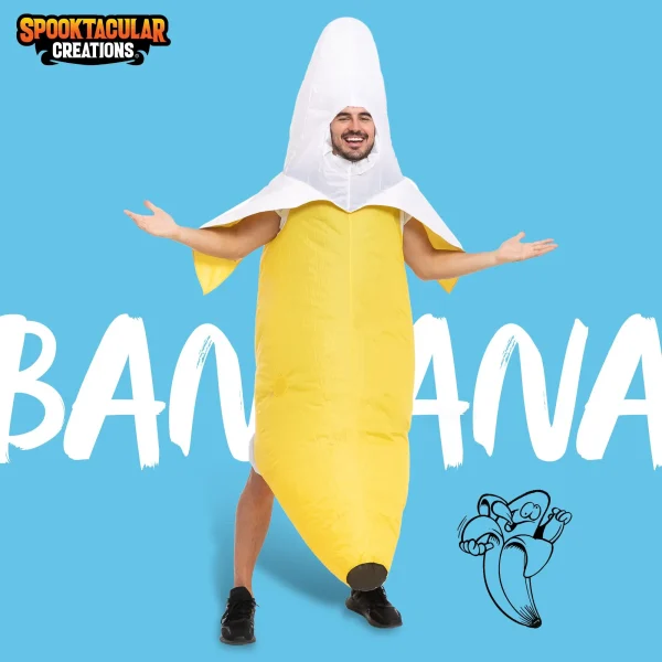 Adult Halloween Inflatable Banana Costume 4 Adult Halloween Inflatable Banana Costume - Image 2