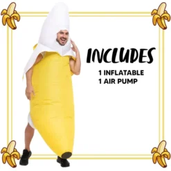 Adult Halloween Inflatable Banana Costume 12 Adult Halloween Inflatable Banana Costume -Spirit Halloween Shop Adult Halloween Inflatable Banana Costume 5 result 600x600 1