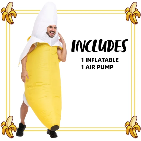 Adult Halloween Inflatable Banana Costume 7 Adult Halloween Inflatable Banana Costume - Image 5