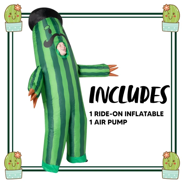 Adult Inflatable Funny Cactus Halloween Costume 7 Adult Inflatable Funny Cactus Halloween Costume - Image 5