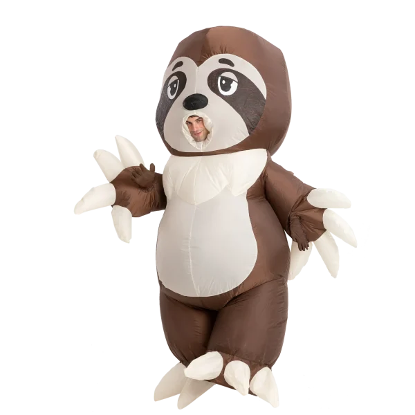 Adult Inflatable Sloth Halloween Costume 4 Adult Inflatable Sloth Halloween Costume - Image 2