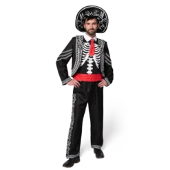 Adult Men Day Of The Dead Costume