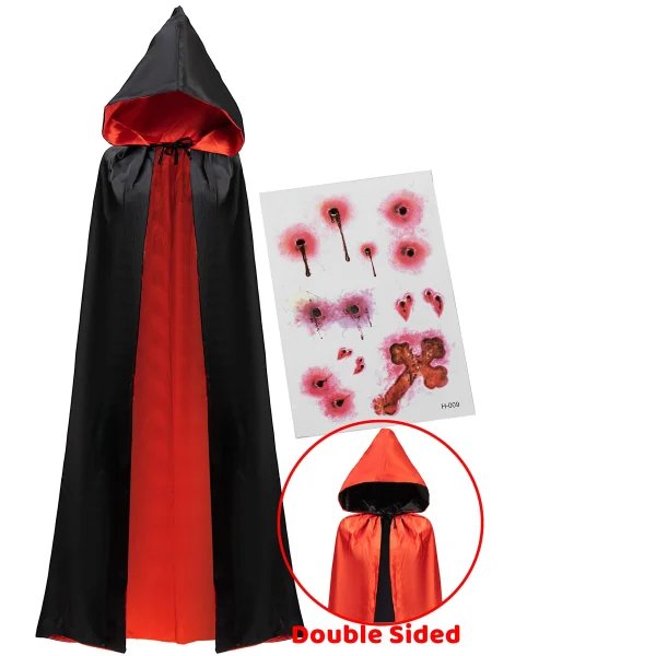 Adult Unisex Vampire With Cape 4 Adult Unisex Vampire With Cape - Image 2