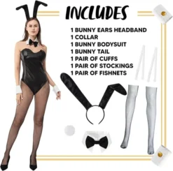 Adult Women Bunny Girl Costume -Spirit Halloween Shop Adult Women Bunny Girl costume 5 result 600x596 1